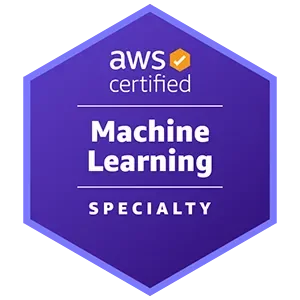 AWS Certified Machine Learning Specialty badge